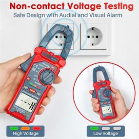 img 2 attached to 🔧 Advanced AstroAI Digital Clamp Meter Multimeter: Amp Voltage Tester Auto-ranging with AC/DC Voltage, AC Current, Resistance, Capacitance, Continuity, Live Wire Test, Non-contact Voltage Detection - 2000 Counts