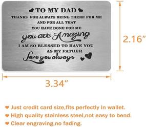 img 3 attached to 🎁 Fathers' Birthday Surprise: Engraved Inserts for Men's Accessories