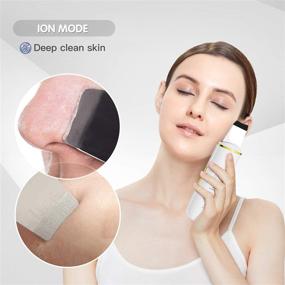 img 2 attached to 🧼 GUGUG Skin Scrubber Spatula, Blackhead Remover Pore Cleaner with 4 Modes, Facial Scrubber Tool, Comedone Extractor for Deep Cleansing - Includes 2 Silicone Covers