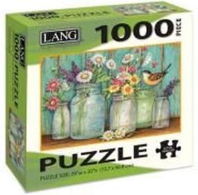 img 4 attached to LANG Puzzle Flowers Artwork Completed