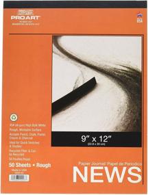 img 1 attached to 📰 PRO ART 9x12 Newsprint Paper Pad - 50 Sheet Tape Bound, Natural