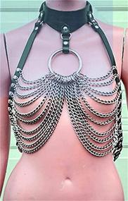 img 3 attached to 👗 Womens Leather Harness Clothing Accessories: Elevate Your Style with Stunning Body Jewelry!