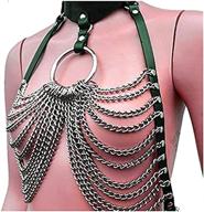 👗 womens leather harness clothing accessories: elevate your style with stunning body jewelry! logo