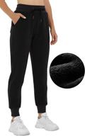 heathyoga женские джоггеры с флисовой подкладкой и карманами - спортивные штаны для бега, потрачивания энергии и физических упражнений логотип