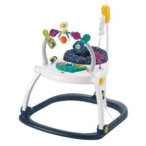 img 4 attached to Fisher-Price Astro Kitty SpaceSaver Jumperoo: Interactive Space-Themed Infant Activity Center with Adjustable Bouncing Seat, Lights, Music, and Toys