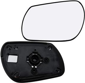 img 2 attached to Rugged TUFF Left Hand Driver Side Mirror Assembly with Plastic Backing Plate - Compatible with 2004-2009 Mazda 3, 6 - High-Quality Glass, 7-1/2 Inch Diagonal