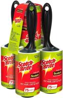 scotch brite lint roller, bulk pack of 75 sheets, 375 sheets in total logo