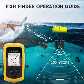 img 2 attached to 🎣 RICANK Portable Fish Finder: Ultimate Fishing Companion with Hard Travel Case and LCD Display