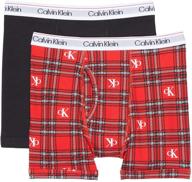 calvin klein 2 пакета современной хлопчатобумажной одежды для мальчиков логотип