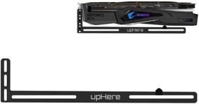 img 4 attached to 🖥️ upHere Graphics Card GPU Brace Support Bracket - Anodized Aluminum, Single or Dual Slot Cards (Black), GL05