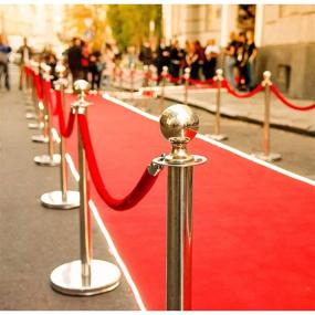 img 3 attached to Red Velvet Stanchion Rope Polished