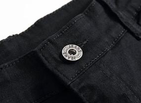 img 2 attached to 👖 Boys' Fashionable Black Skinny Stretch Straight Jeans and Clothing