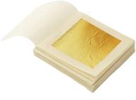 🌟 kinno edible gold leaf sheets: 30 sheets of 24k yellow real gold for makeup, spa, crafts, gilding, art, bakery food and drink decorations - cake, dessert, coffee or wine logo