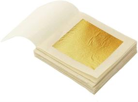 img 4 attached to 🌟 KINNO Edible Gold Leaf Sheets: 30 Sheets of 24K Yellow Real Gold for Makeup, Spa, Crafts, Gilding, Art, Bakery Food and Drink Decorations - Cake, Dessert, Coffee or Wine