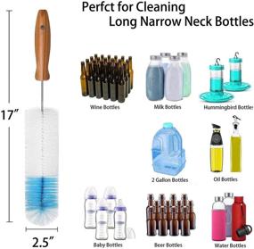 img 2 attached to 🧼 Bottle Brush Cleaner 5 Pack: Ultimate Cleaning Set for Water Bottles, Straws, and More!