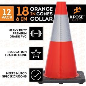 img 3 attached to Xpose Safety Orange Traffic 12 Pack