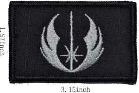 img 1 attached to 🌟 ODSP Star Wars Tactical Patches Set - 4 Embroidered Morale Patches with Hook and Loop Fastener