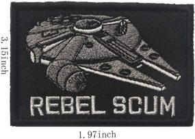 img 2 attached to 🌟 ODSP Star Wars Tactical Patches Set - 4 Embroidered Morale Patches with Hook and Loop Fastener