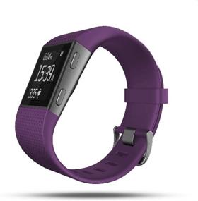 img 1 attached to 💜 Sophili Replacement Bands for Fitbit Surge Watch with Metal Buckle – Purple/L