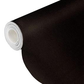 img 4 attached to 🔴 (Espresso Brown) Leather Repair Tape Kit - Large Self-Adhesive Leather Patch for Couch Car Seat Sofa Chairs - 12 × 47 inch