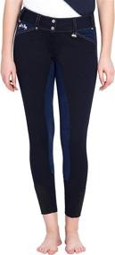 img 3 attached to 👖 Stylish Equine Couture Ladies Blakely Full Seat Breeches with Contrast Saddle Stitch - A Perfect Blend of Fashion and Function