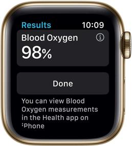 img 2 attached to Renewed Apple Watch Series 6 (40mm, GPS + Cellular) - Gold Stainless Steel Case with Cyprus Green Sport Band