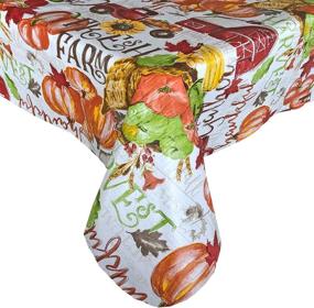 img 4 attached to Captivating Newbridge Blessed Harvest 🍁 Thanksgiving Tablecloth: Embrace Tradition and Elegance