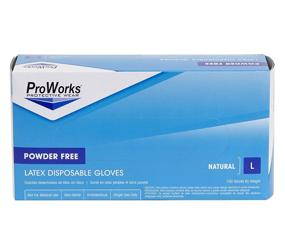 img 2 attached to 🧤 Powder-Free Large Disposable Latex Gloves – Industrial Grade (Pack of 100) – 9.5&#34; Length – Hospeco GL-L105F