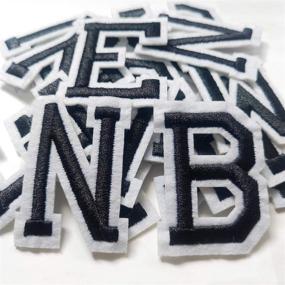 img 4 attached to 🔤 Creative Letter Patches: Embroidered Alphabet Pieces for Personalization