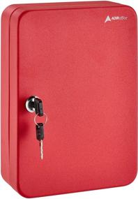 img 4 attached to 🔑 Adiroffice 48 Стальной шкаф для ключей с сейфом, органайзером, держателем ключей на стене и бирками для ключей