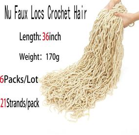 img 3 attached to Crochet Goddess Synthetic Extension 36Inch（6Packs）
