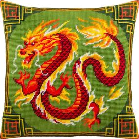 img 4 attached to Chinese Dragon Needlepoint Tapestry European