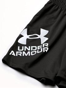 img 1 attached to Активная одежда для мальчика: шорты Under Armour Pitch Gray для повышения производительности.