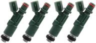 🚗 scitoo fuel injectors kits - oem green 23250-21020 fuel injector for toyota prius, echo, scion xb xa - set of 4 | 2001-2009 toyota & 2000-2005 echo logo