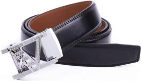 img 1 attached to Diamond Automatic Business Genuine Leather Men's Accessories in Belts