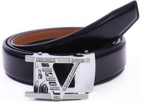 img 2 attached to Diamond Automatic Business Genuine Leather Men's Accessories in Belts