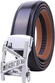 img 3 attached to Diamond Automatic Business Genuine Leather Men's Accessories in Belts