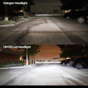 img 1 attached to 🔦 HNYRI H7 LED Headlight Bulbs - 180W 18000lm 6000K Super Bright White High/Low Beam Fog Light Conversion Kit - 4-Side COB Chips Automotive Headlamp Bulbs - 1 Pair with 2 Year Warranty
