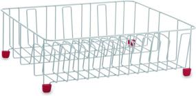 img 1 attached to Farberware Professional 3-Piece Dish Rack - Red, 20-Inch-by-15-Inch: Convenient and Spacious Kitchen Organizer - 5148436