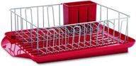 farberware professional 3-piece dish rack - red, 20-inch-by-15-inch: convenient and spacious kitchen organizer - 5148436 логотип