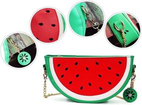 img 1 attached to Fruits Watermelon Orange Novelty Shoulder