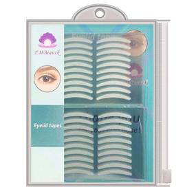 img 4 attached to 👁️ 400pcs Waterproof One-Sided Sticky Eyelid Sticker for Hooded, Droopy, Uneven, or Mono-eyelids - Invisible Slim Eye Lift Strips