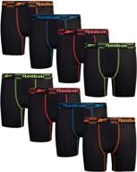 reebok performance compression blacks ccontrast boys' clothing : active логотип