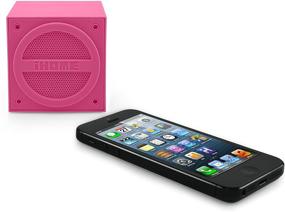 img 2 attached to IHome IBT16PPC Bluetooth Rechargeable Mini Speaker Cube In Rubberized Finish - Pink