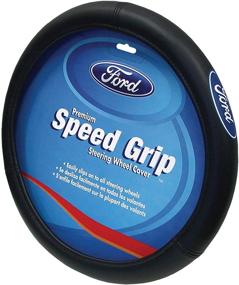 img 1 attached to 🚗 Enhance Your Driving Experience with the Plasticolor Ford Oval Style Premium Speed Grip Steering Wheel Cover