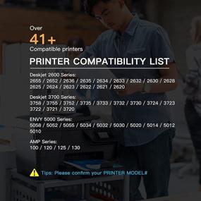 img 1 attached to 🔌 E-Z Ink (TM) Восстановленный картридж замены чернил для HP 65 65XL 65 XL - Совместим с принтерами Envy 5055 5052 5058, DeskJet 2622 2624 2652 2655 3752 3755 - 2 черных, 1 цветной