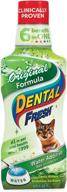 dental fresh water additive for cats - original formula 8 oz: effective bad breath treatment & teeth whitening, enhances oral health logo