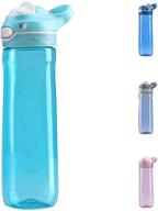 🌊 tritan bpa-free 26oz water bottle - leakproof, one-hand operation, fast drinking - sky blue by dearart logo