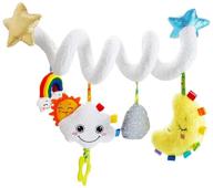 👶 ebrima baby pram crib activity spiral plush toys: engaging hangings, rattles, and travel fun logo