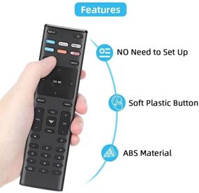 img 1 attached to UNOCAR Remote Control for Vizio Smart TV XRT-136 and Vizio Smart TV Quantum 4K UHD HDTV SmartCast - Compatible with Vizio D E M P V Series LED LCD TVs - Works with 24-75 inch TV models including Netflix, Vudu, Amazon